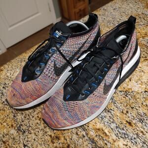 Nike Air Max Flyknit Racer Multicolor Black Racer Blue Men's Sz 10 FD2765-900